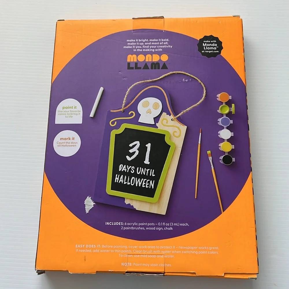 NWT Create Your Own Halloween Countdown Sign Kit